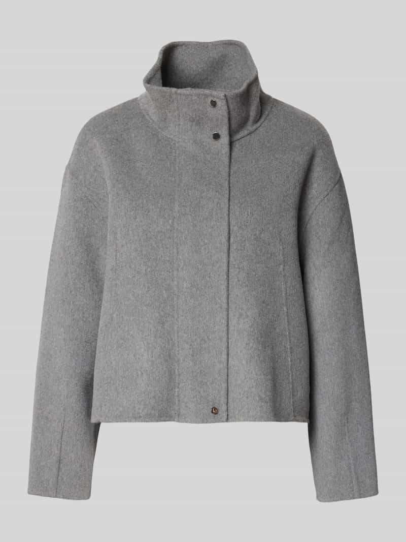 Kurtka wełniana o kroju relaxed fit z dodatkiem kaszmiru model ‘VARAH PURE’