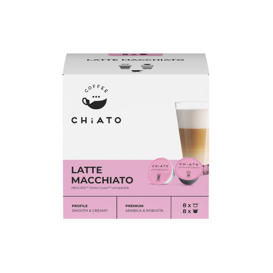 Kapsułki NESCAFÉ® Dolce Gusto® CHiATO Latte Macchiato, 8+8 szt.