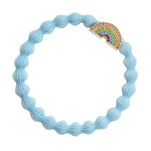By Eloise London Gold Bling Rainbow Sky Blue Gumka do włosów 1 szt Odcień Sky Blue