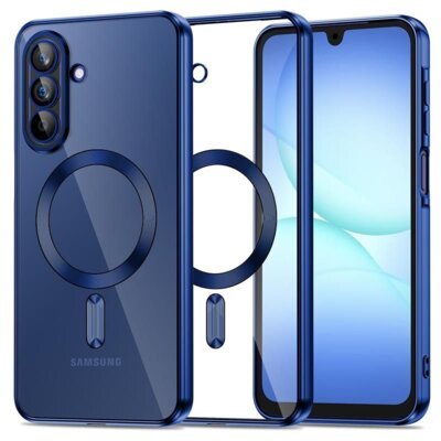 Etui TECH-PROTECT MagFlex MagSafe do Samsung Galaxy A17 4G/5G Przezroczysty-niebieski