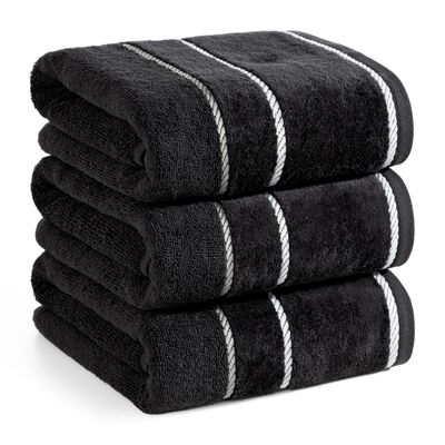 Ręcznik Nel 70 x 140 cm czarny