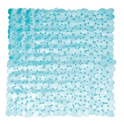 Mata do prysznica Stone 52 x 52 cm niebieski