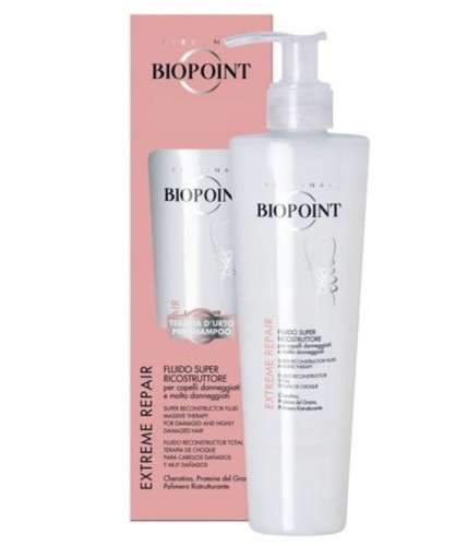 Biopoint Extreme Repair Fluido Super Ricostruttore 200 ml — regenerujący fluid szampon do włosów