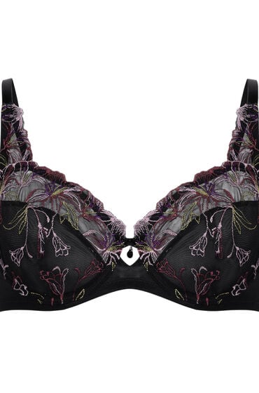 Hunkemöller Nieusztywniany biustonosz z fiszbinami Lily Czarny