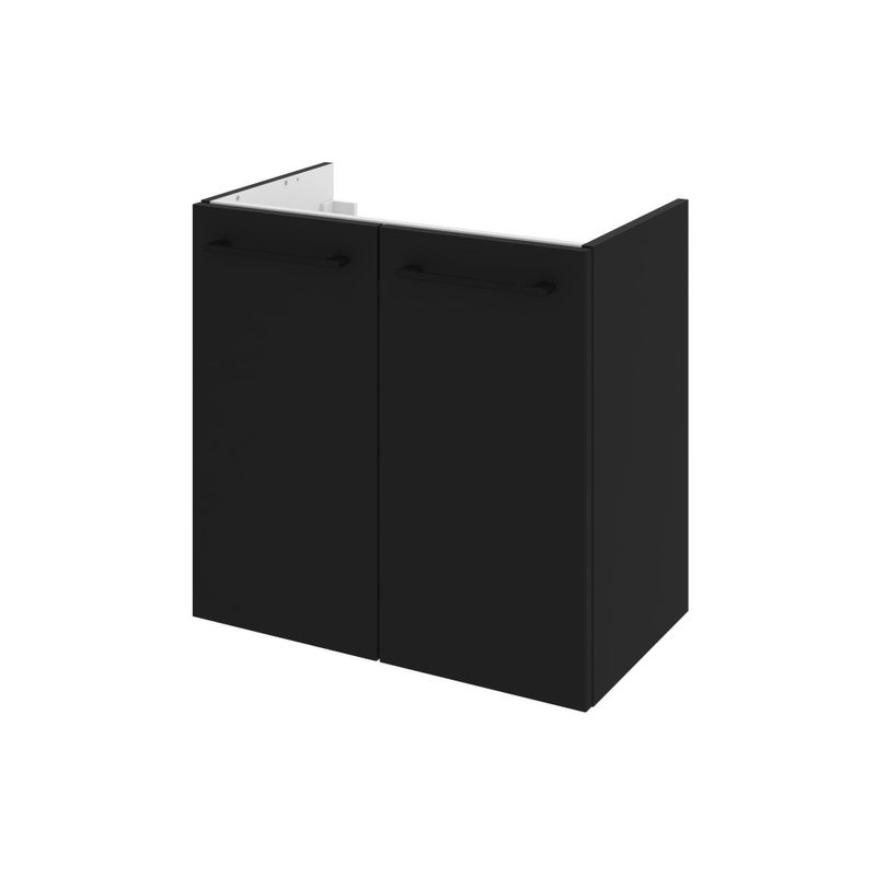 Szafka łazienkowa 2 drzwiczki + umywalka zestaw 61x36.7 cm Remix czarna Sensea