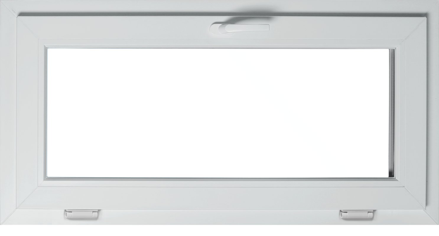 Okno PCV 3-szybowe fasadowe MD85 ANTR03 O3 antracytowe 1165x535 mm uchylne