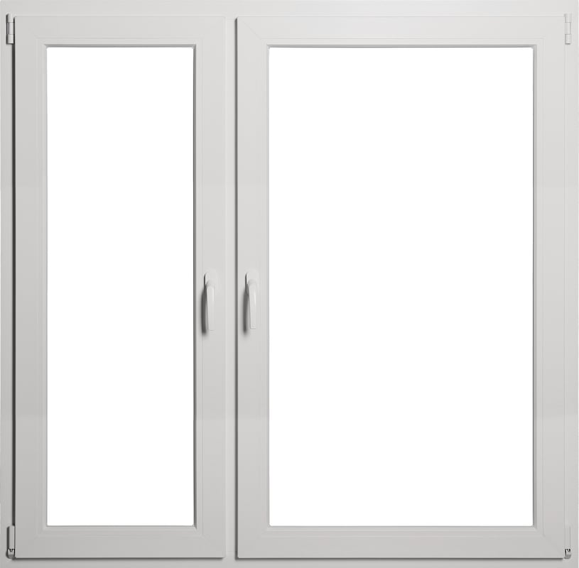 Okno PCV 3-szybowe fasadowe MD85 ANTR03 O37AR/RU antracytowe 1765x1435 mm dwuskrzydłowe rozwierne rozwierno-uchylne lewe