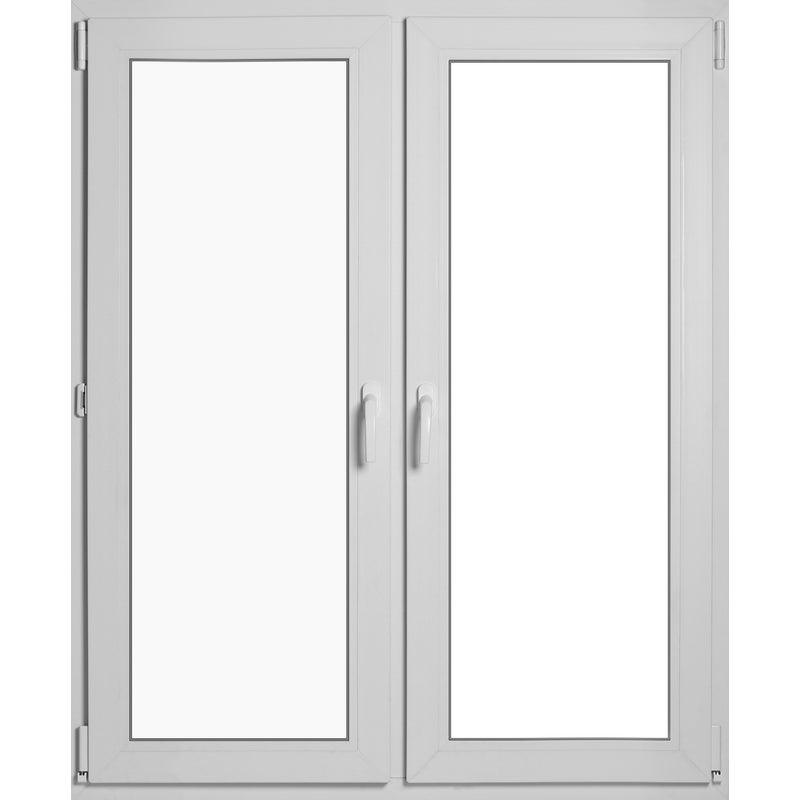 Okno PCV 3-szybowe fasadowe MD85 O32S białe 1165x1435 mm dwuskrzydłowe rozwierno-uchylne prawe