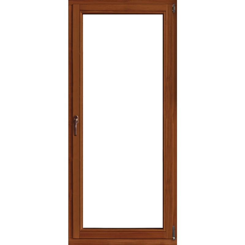 Okno drewniane 3-szybowe fasadowe 90 OB5 RU antracytowe 865x2195 mm rozwierno-uchylne prawe