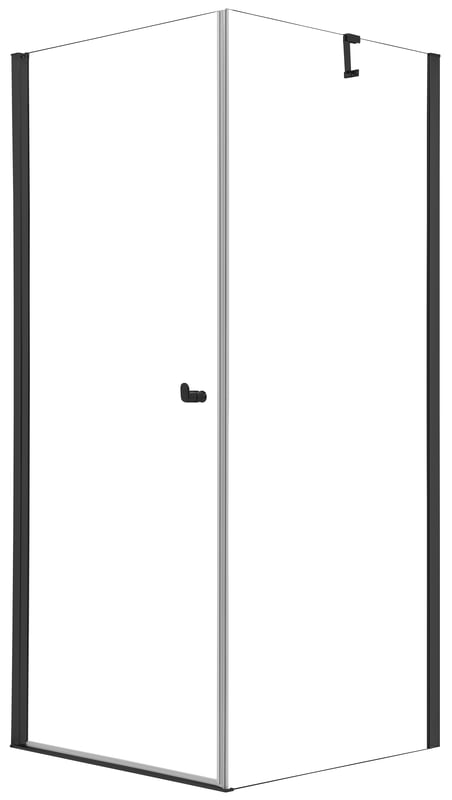 Kabina prysznicowa kwadratowa Hooked 90x90x200 cm profile czarne Sealskin