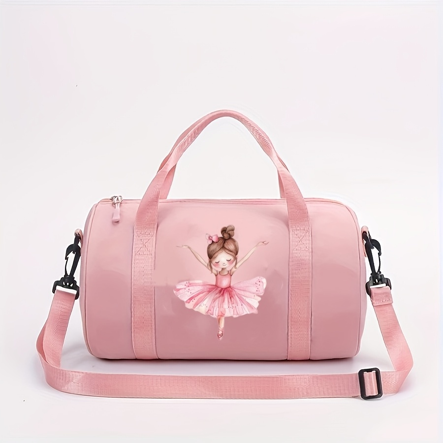 TEMU 1 szt. Duża Torba Taneczna o Tematyce Baletowej - Lekka Torba Listonoszka z Personalizowanymi Wzorami Baletowymi, Regulowanym Paskiem i Zamkiem