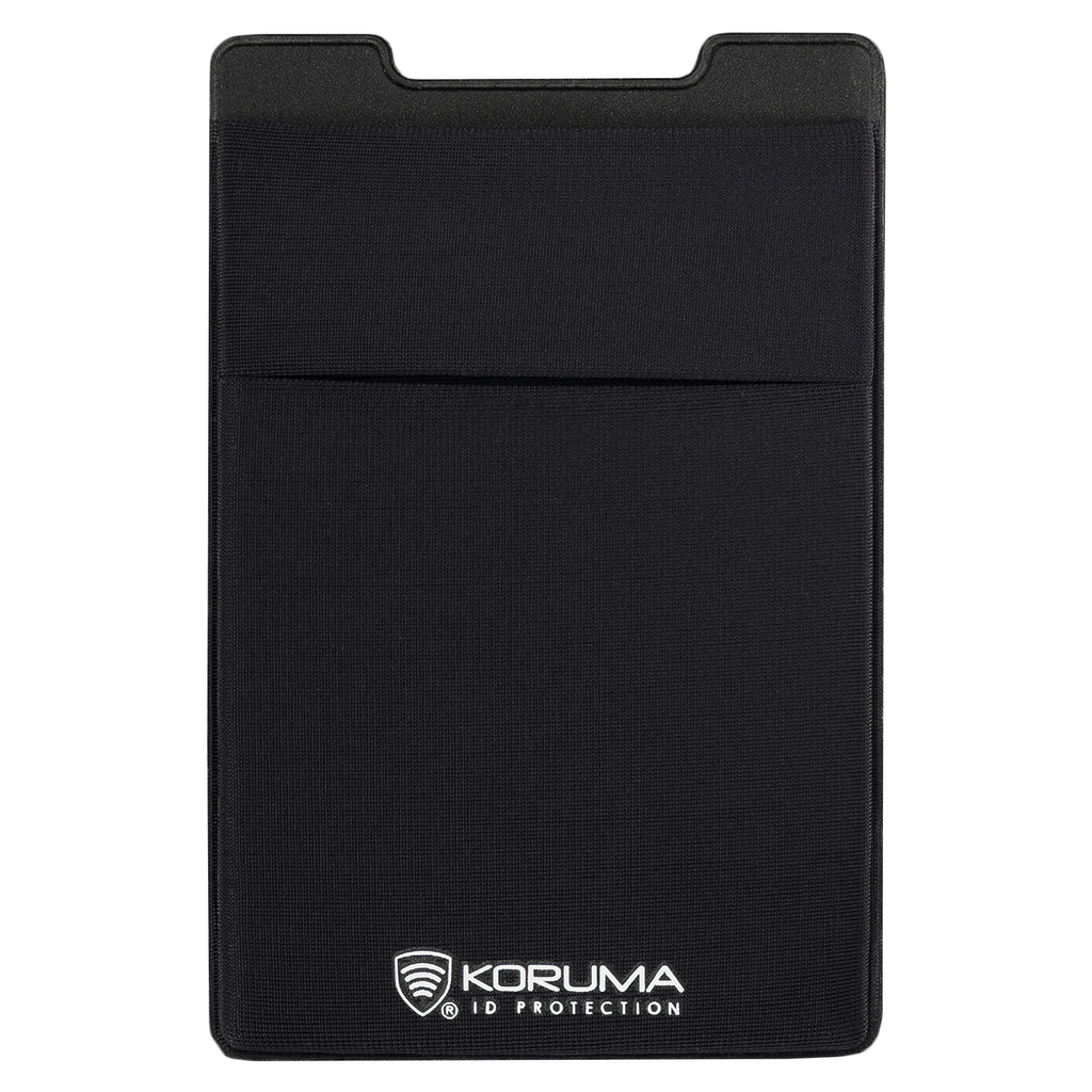 Przyklejane etui z lycra na kartę (czarny)
