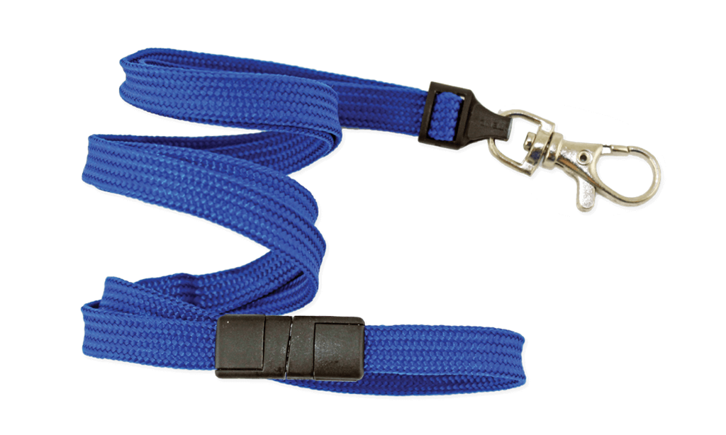 Szeroka 10mm bezpieczna regulowana smycz + karabińczyk KRAB Niebieski