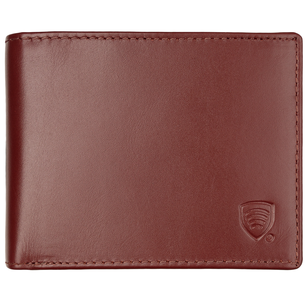 Antykradzieżowy portfel młodzieżowy z ochroną RFID (brąz)