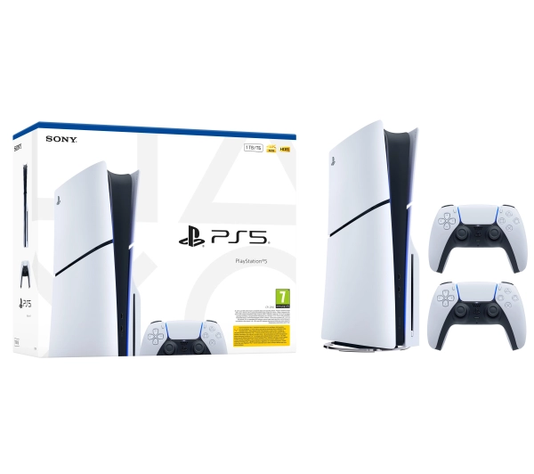 Sony PlayStation 5 Slim E Chassis PS5 1TB z napędem + Dodatkowy Pad