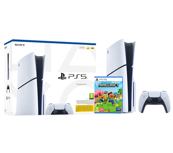 Sony PlayStation 5 Slim E Chassis PS5 1TB z napędem + Minecraft