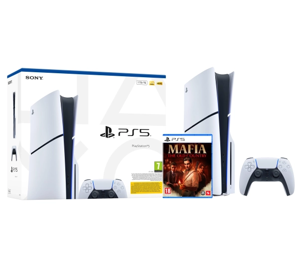 Sony PlayStation 5 Slim E Chassis PS5 1TB z napędem + Mafia The Old Country