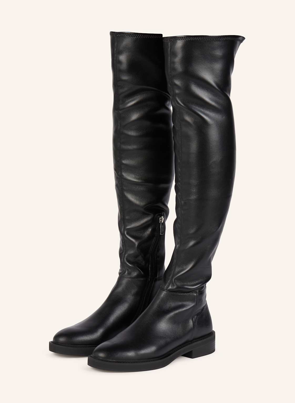 Steve Madden Kozaki Za Kolano Leza schwarz