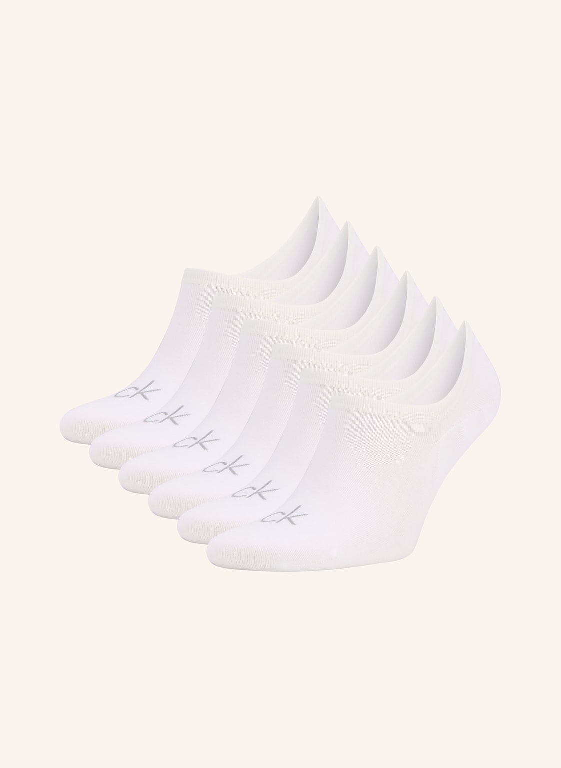 Calvin Klein Skarpety Do Obuwia Sportowego W 6-Paku weiss