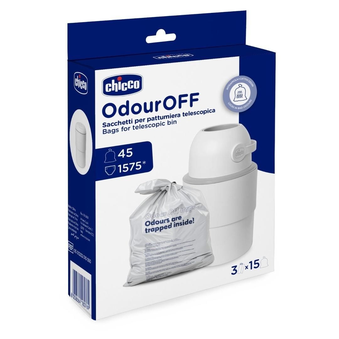 Chicco Worki do teleskopowego kosza na pieluchy 45 szt - artykuł higieniczny