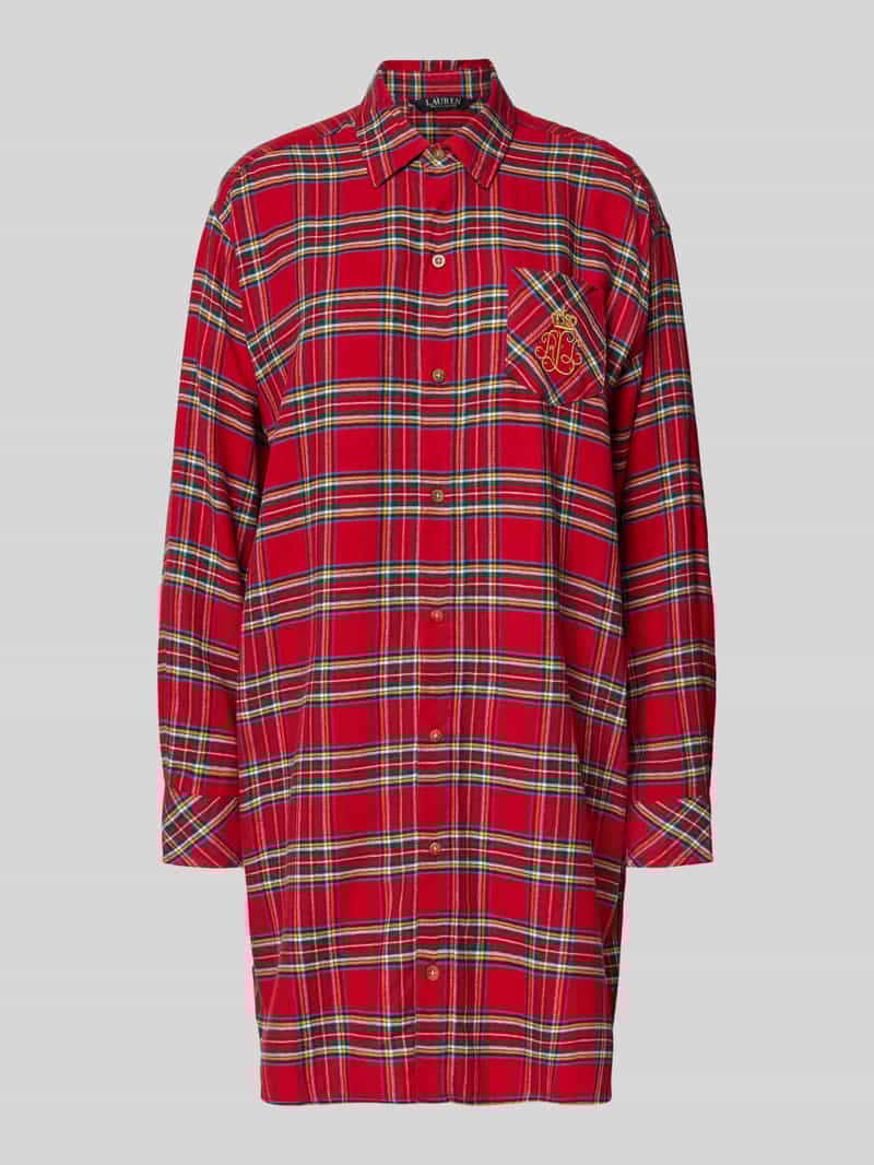 Koszula nocna z wyhaftowanym logo