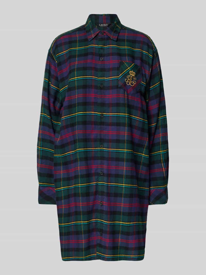 Koszula nocna z wyhaftowanym logo