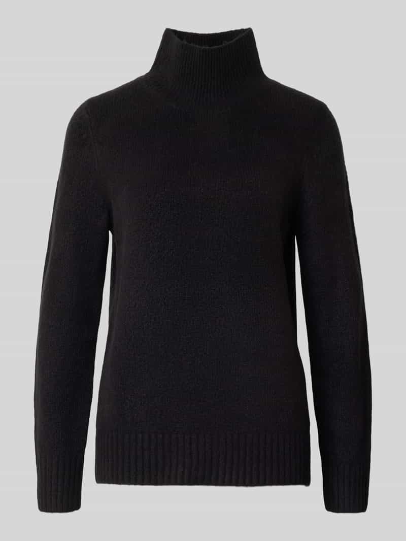 Sweter z dzianiny ze stójką