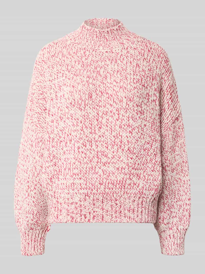 Sweter z dzianiny ze stójką