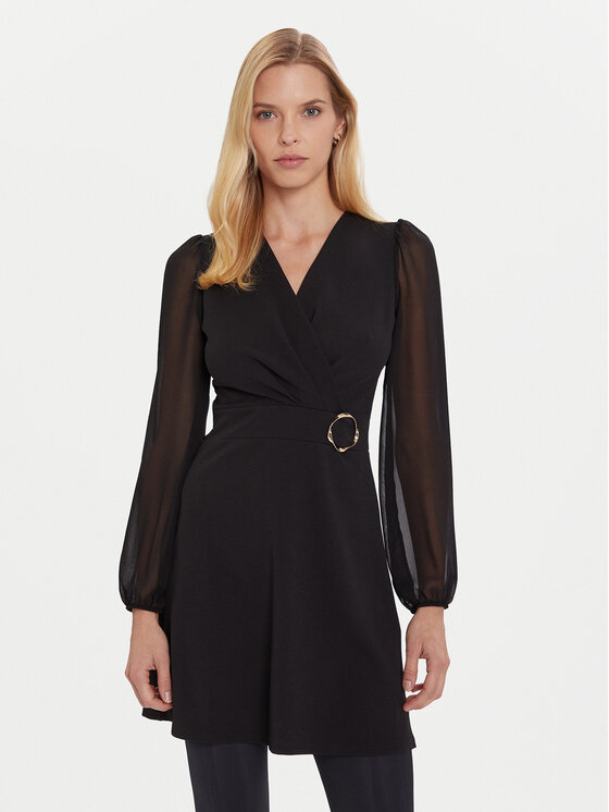 Morgan Sukienka koktajlowa 252-RSONIA Czarny Slim Fit