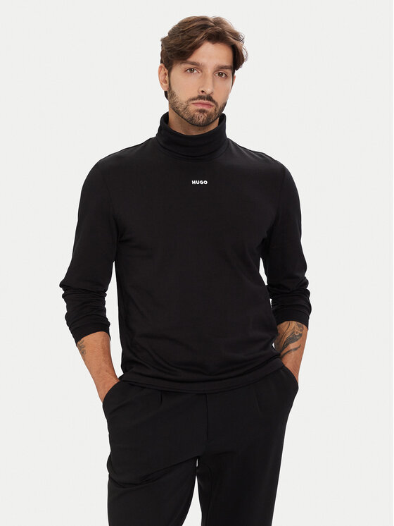HUGO Golf Daporollo 50547372 Czarny Regular Fit