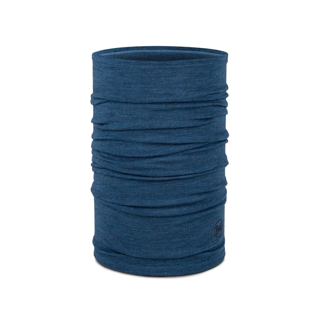 Chusta wielofunkcyjna z wełny merino Buff Merino Midweight - multistripes tempest (niebieski)