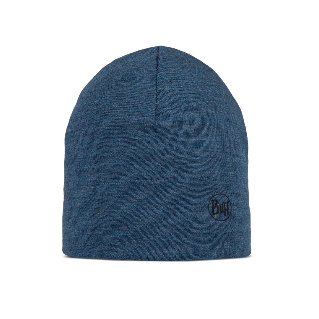 Czapka z wełny merino Buff Merino Midweight Beanie - multistripes tempest (niebieski)