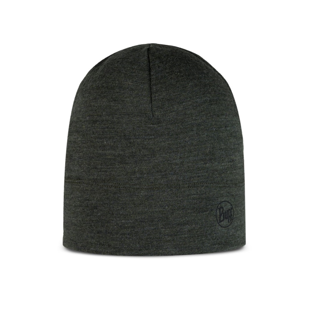 Czapka z wełny merino Buff Merino Midweight Beanie - solid bark (brązowy)