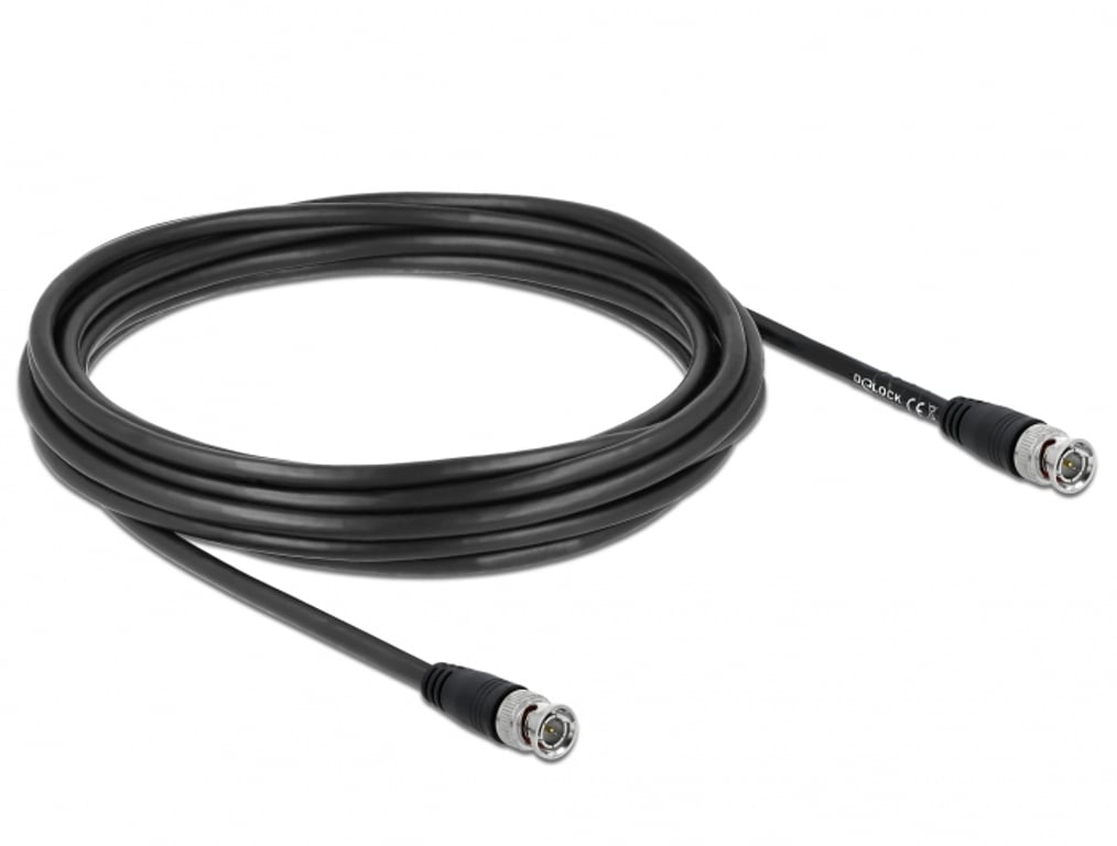 DeLOCK 80084 kabel koncentryczny 5 m BNC Czarny