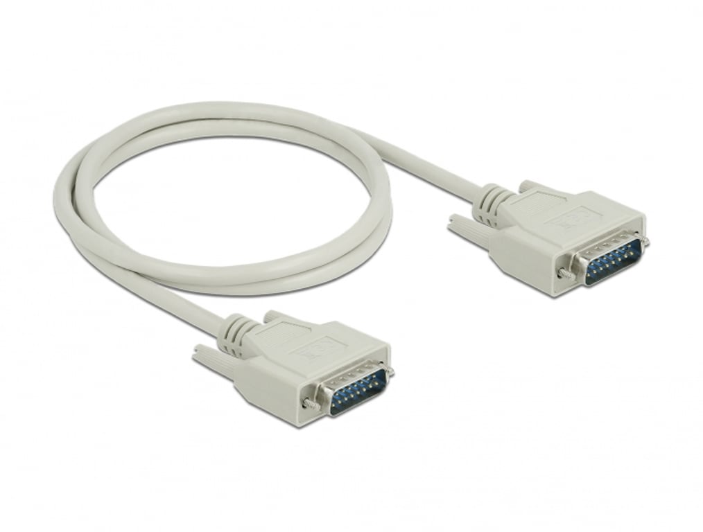DeLOCK Kabel szeregowy D-Sub15 męski na męski 1 m 85975