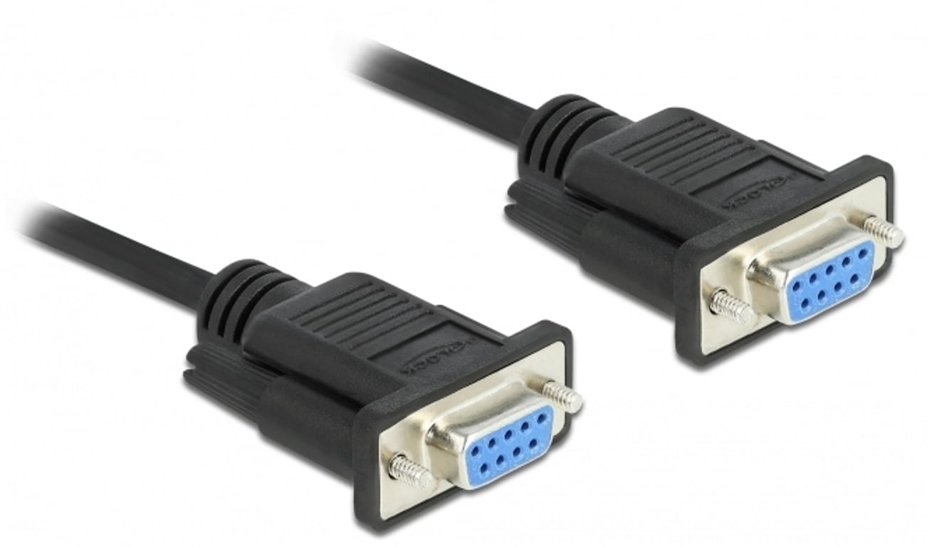 DeLOCK 87308 kabel równoległy Czarny 0,5 m DB-9