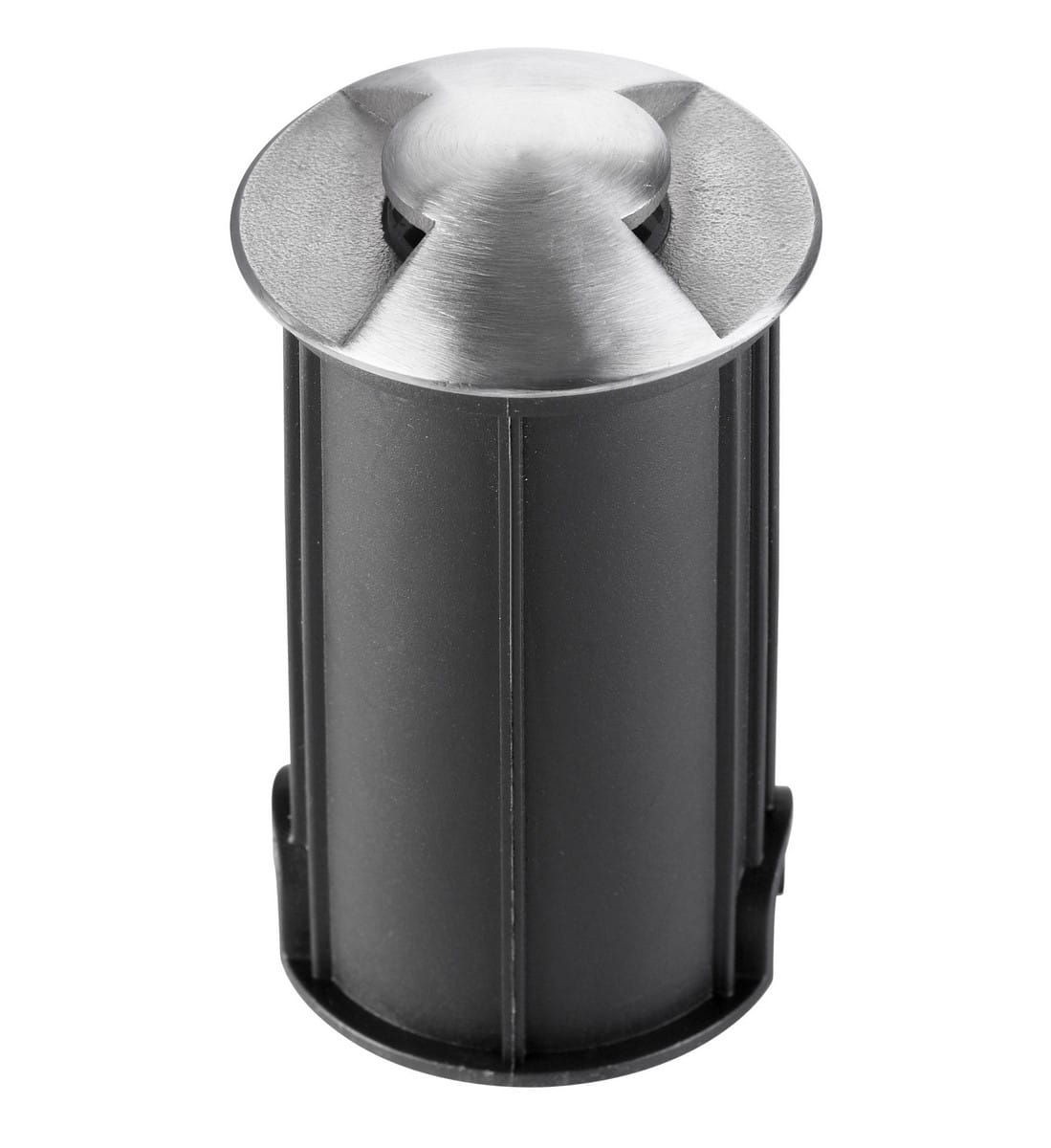 Luces Exclusivas MAZARRON LE61593 Ogrodowa lampa stojąca cylindryczna z aluminiową oprawą w kolorze niklu