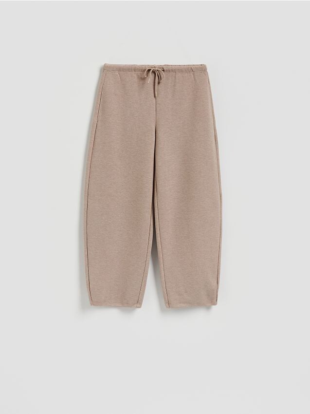 Reserved - Spodnie z dodatkiem wiskozy - brązowy