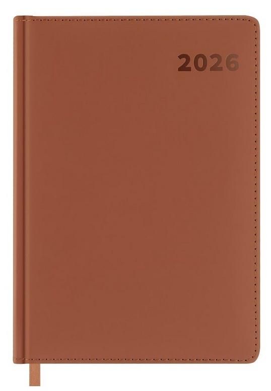 Easy Stationery Kalendarz książkowy 2026 A5 brązowy Easy - kalendarz