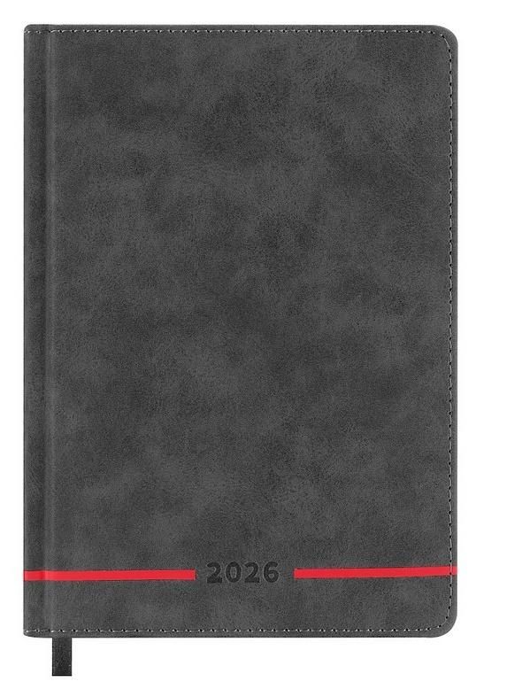 Easy Stationery Kalendarz książkowy 2026 A5 czarny Easy - kalendarz
