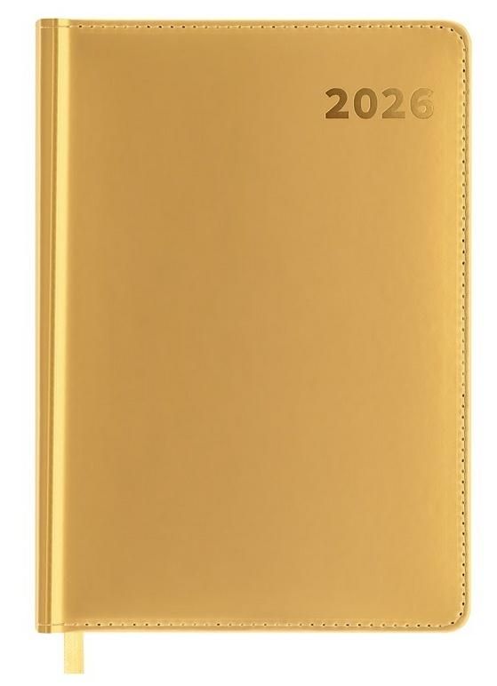 Easy Stationery Kalendarz książkowy 2026 A5 złoty Easy - kalendarz