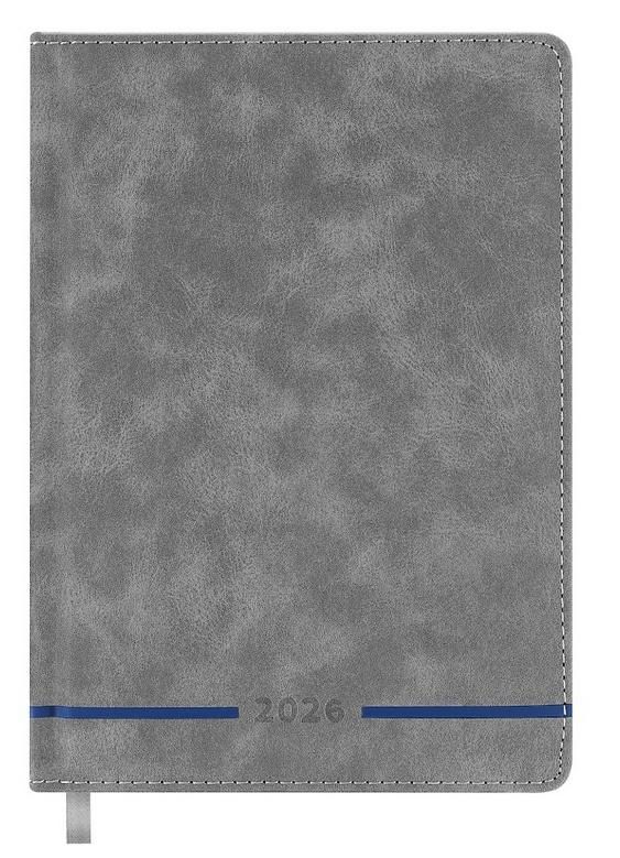 Easy Stationery Kalendarz książkowy 2026 A5 szary Easy - kalendarz