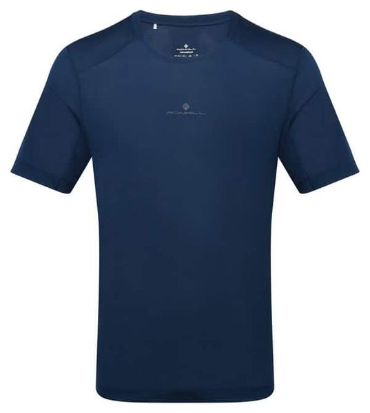 RONHILL Koszulka biegowa męska TECH S/S TEE dark navy/oxide