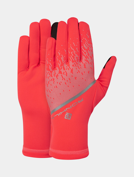 RONHILL Rękawiczki biegowe REFLECT GLOVE hot coral/reflect