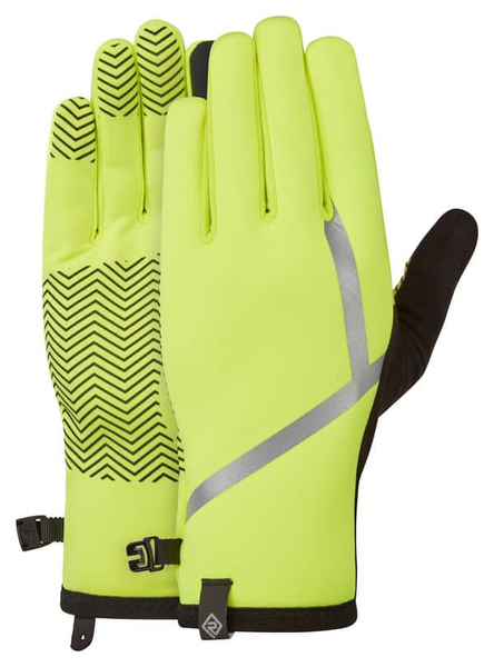 RONHILL Rękawiczki biegowe WIND-BLOCK GLOVE fluo yellow