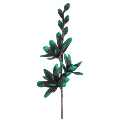 Kwiat dekoracyjny EUROFIRANY Flore 736 Ciemnozielony