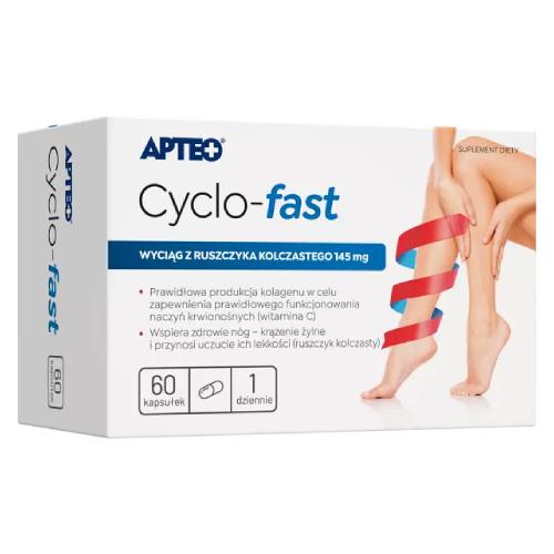 Apteo Cyclo-fast wyciąg z ruszczyka kolczastego, 60 kaps.