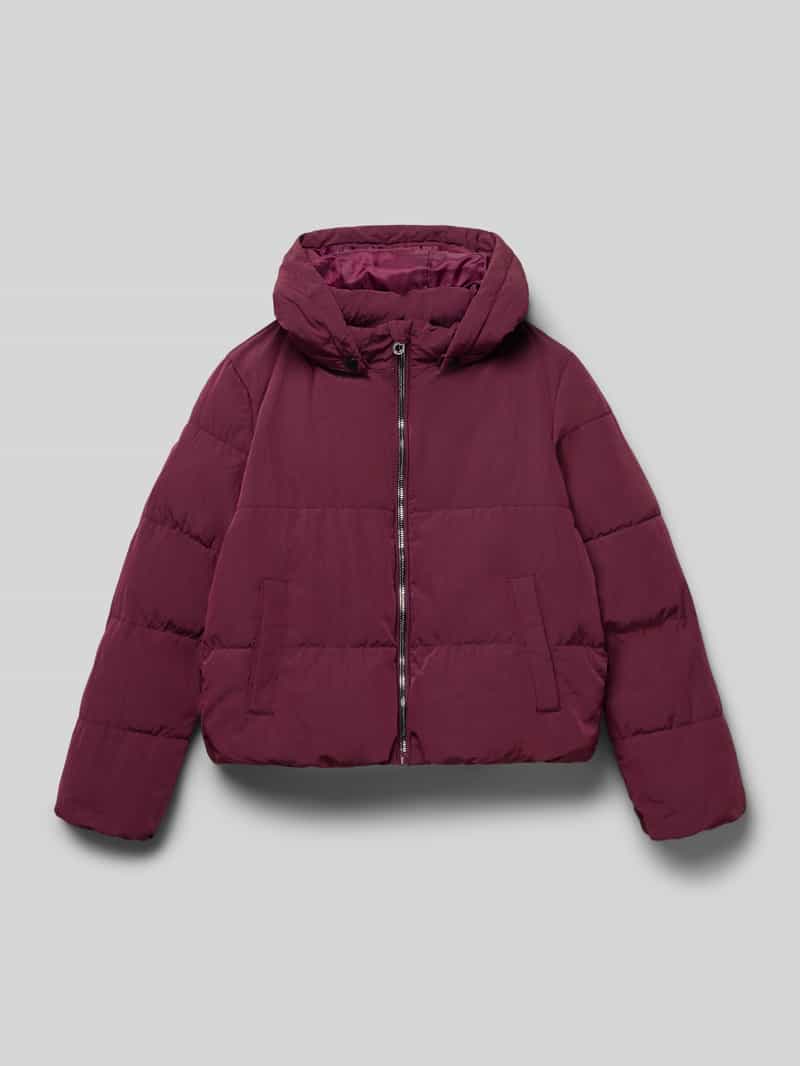 Kurtka pikowana o kroju regular fit z odpinanym kapturem model ‘DOLLY’