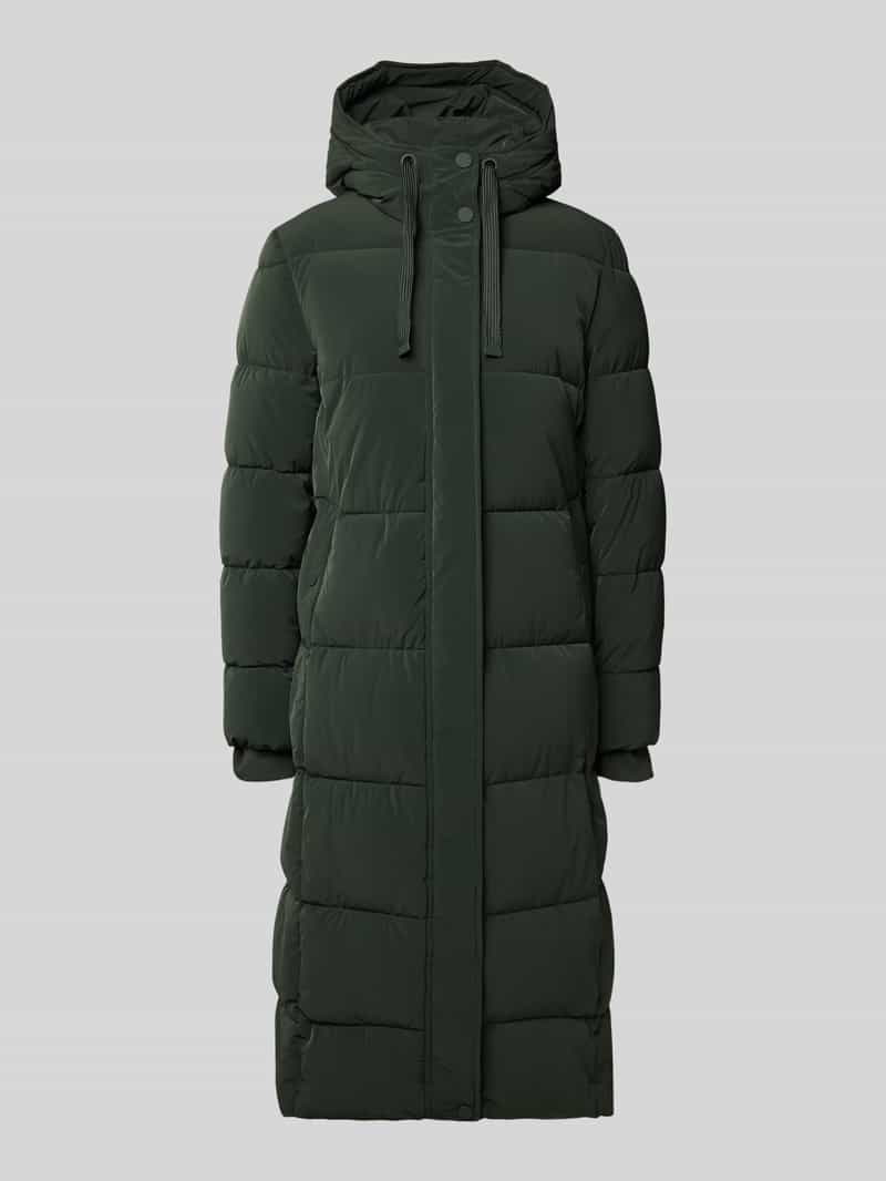 Płaszcz pikowany z kapturem