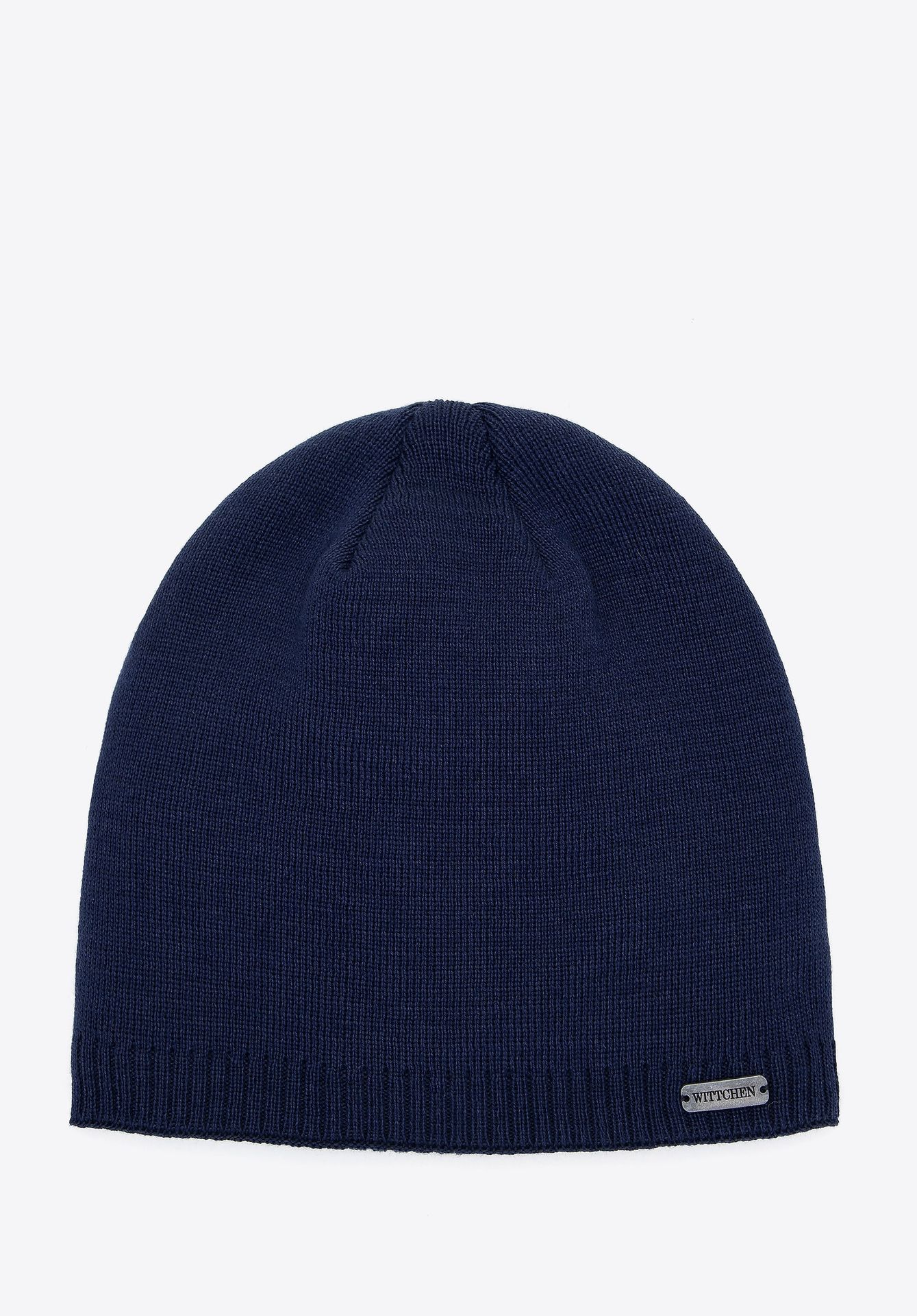 Męska czapka z dodatkowym ociepleniem granatowa